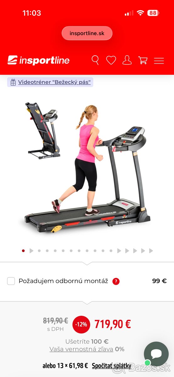 Bežecký pás INSPORTLINE LAVISTER IN 13150 - 6
