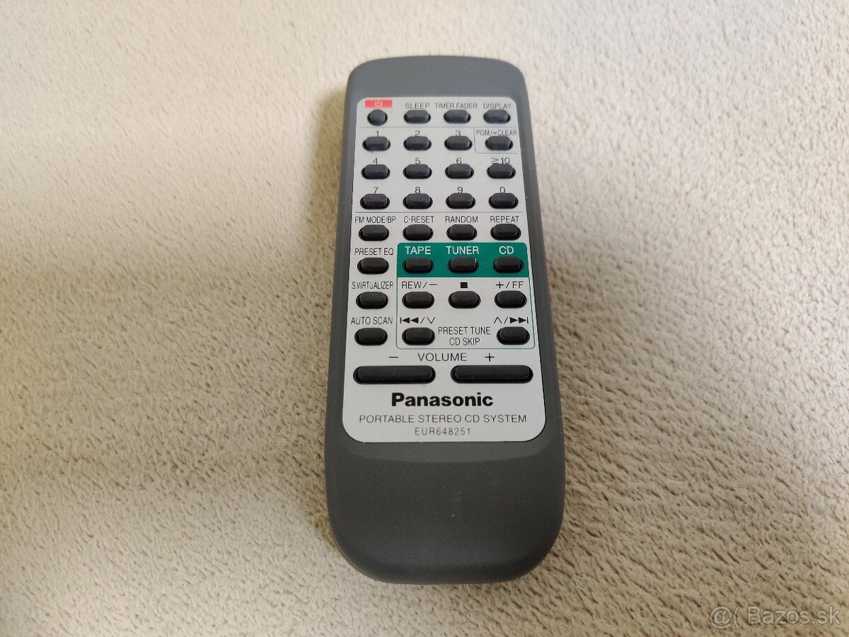 Preddám diaľkové ovládanie ovládač Panasonic. - 6