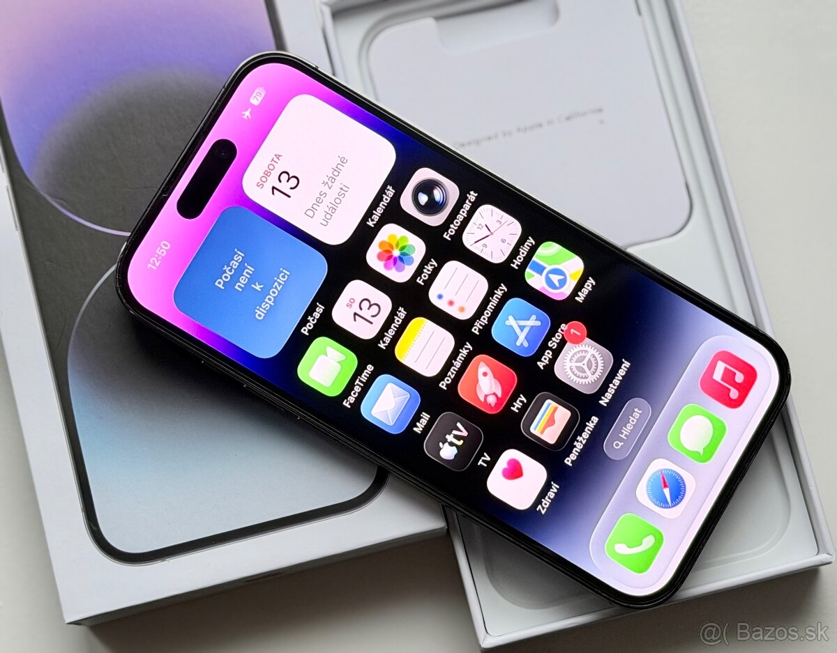 iPhone 14 Pro Max Deep Purple BATERIE 100% TOP - 6