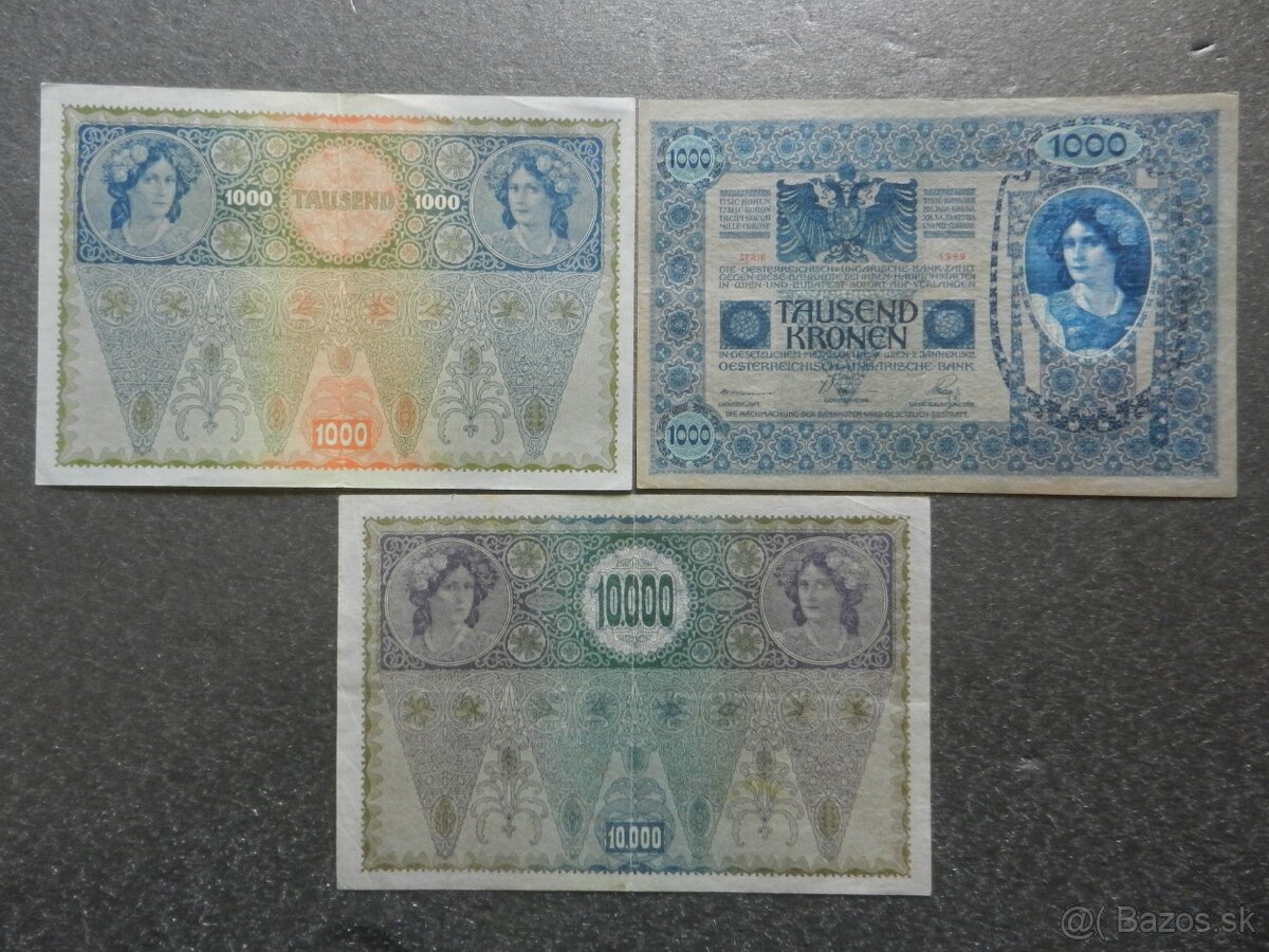 Bankovky staré RU a staré Rakúsko - 6