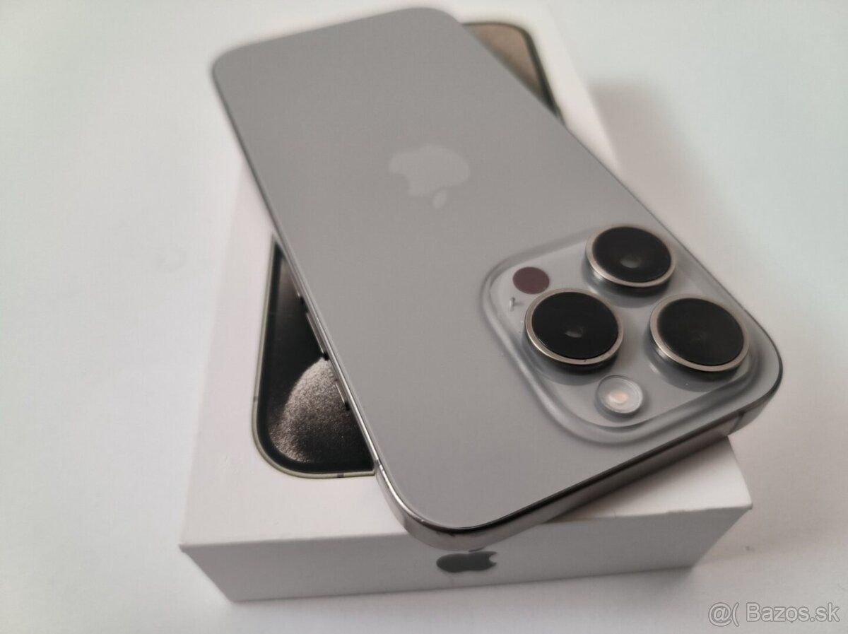 apple iphone 15 PRO MAX 256gb Natural Titanium / Batéria 100 - 6