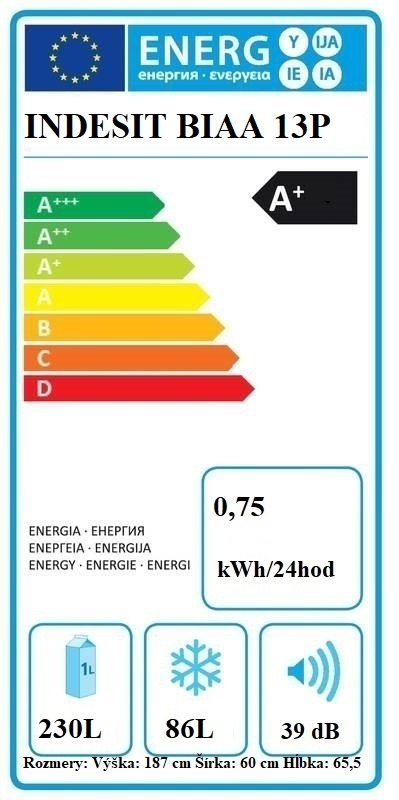 Chladnička Indesit - ZÁRUKA 187cm - 6