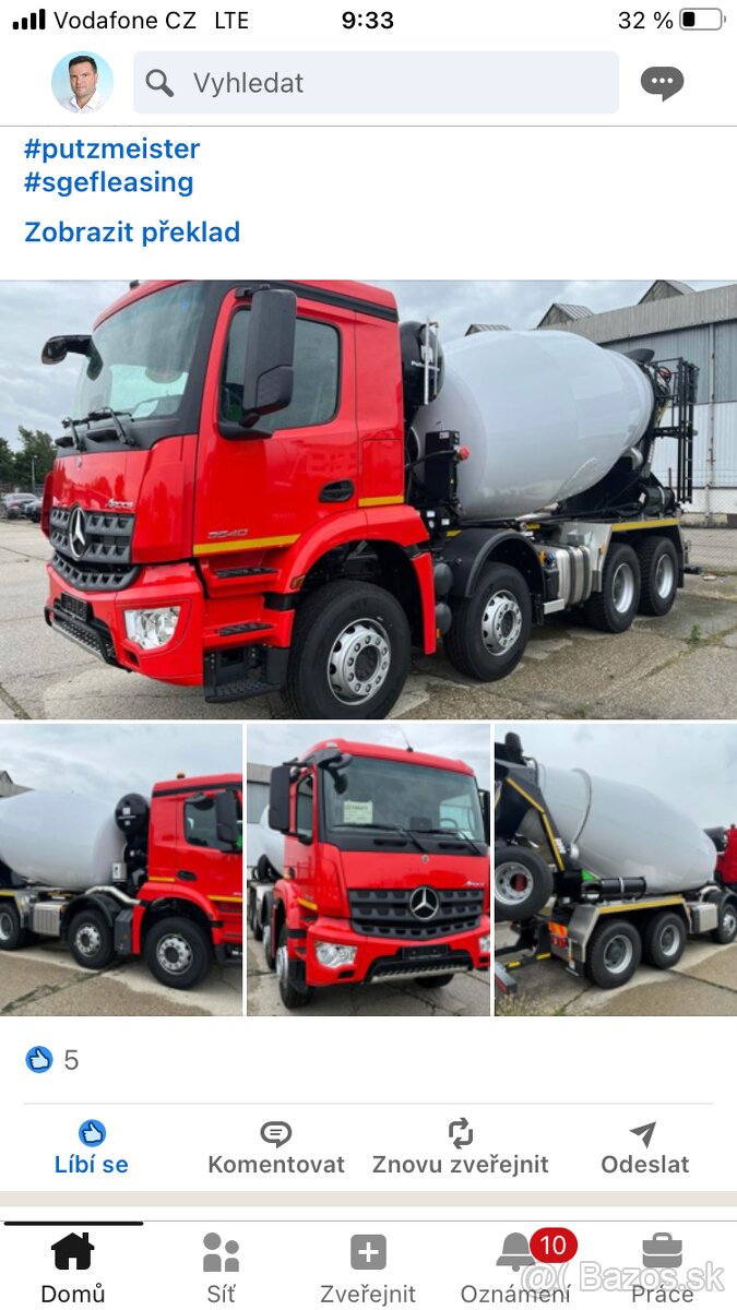 Putzmeister čerpadla betonu - 6