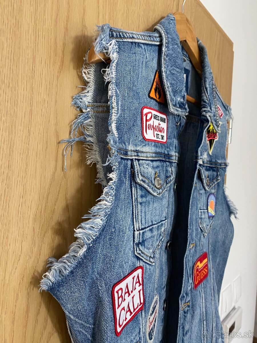 Panska riflova vesta denim Guess - 6