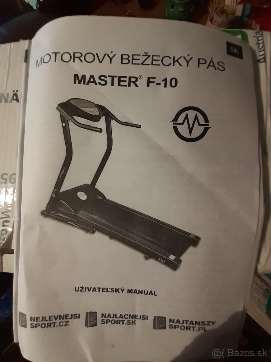 Takmer nový bežecký pás MASTER F-10 – použitý len 2× - 6