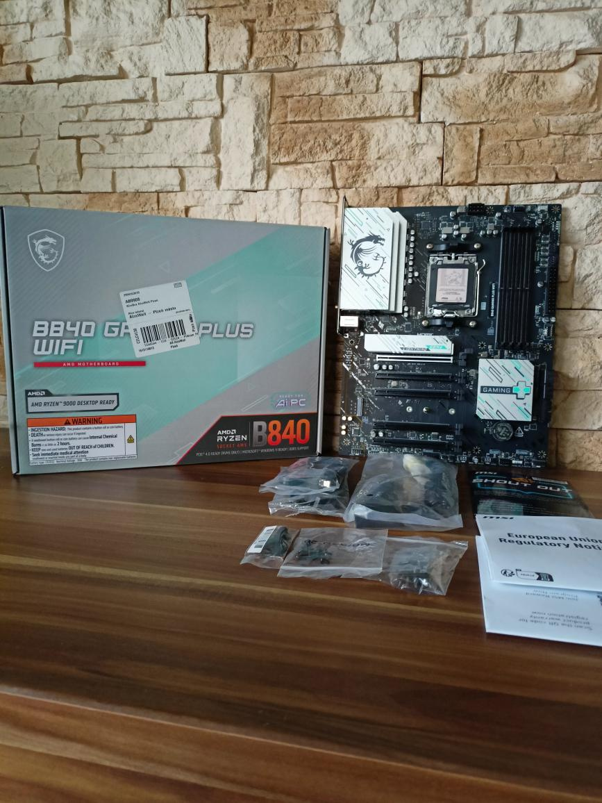 Herná doska MSI B840 GAMING PLUS WIFI, socket AM5, záruka - 6