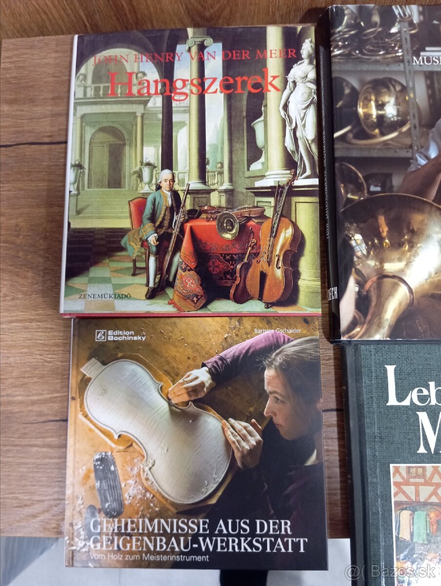 Knihy, husle a nástroje. - 6