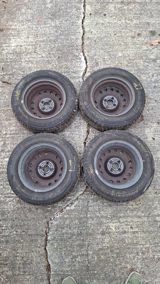 Predám letné pneumatiky s diskami – Opel – 175/70 R14 - 6