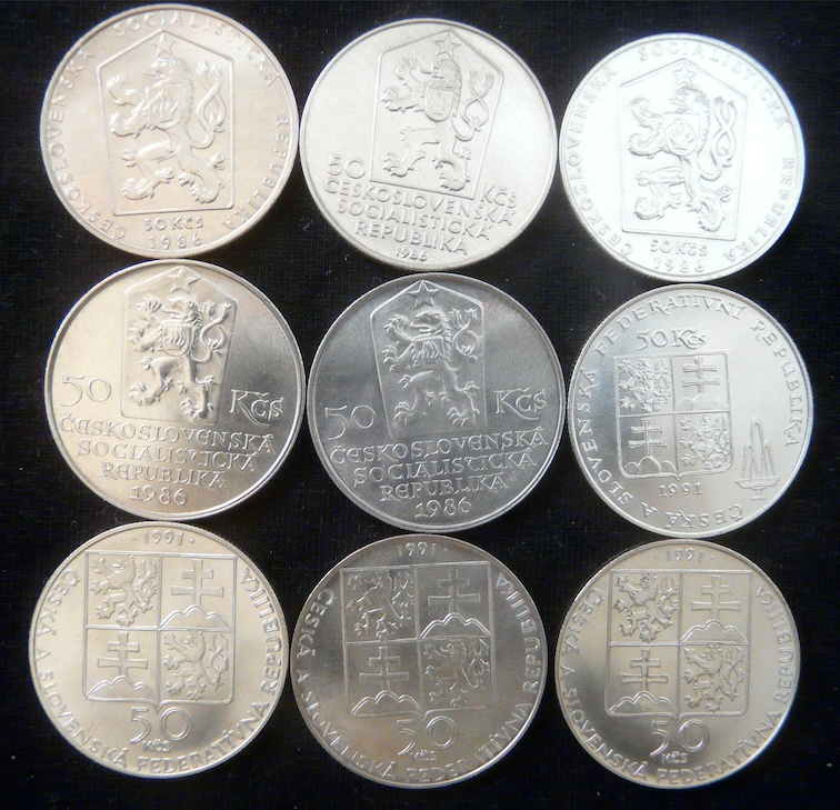 Československé pamätné strieborné mince - 6