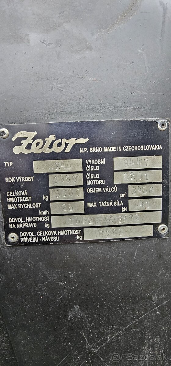 Predam zetor 6245 - 6