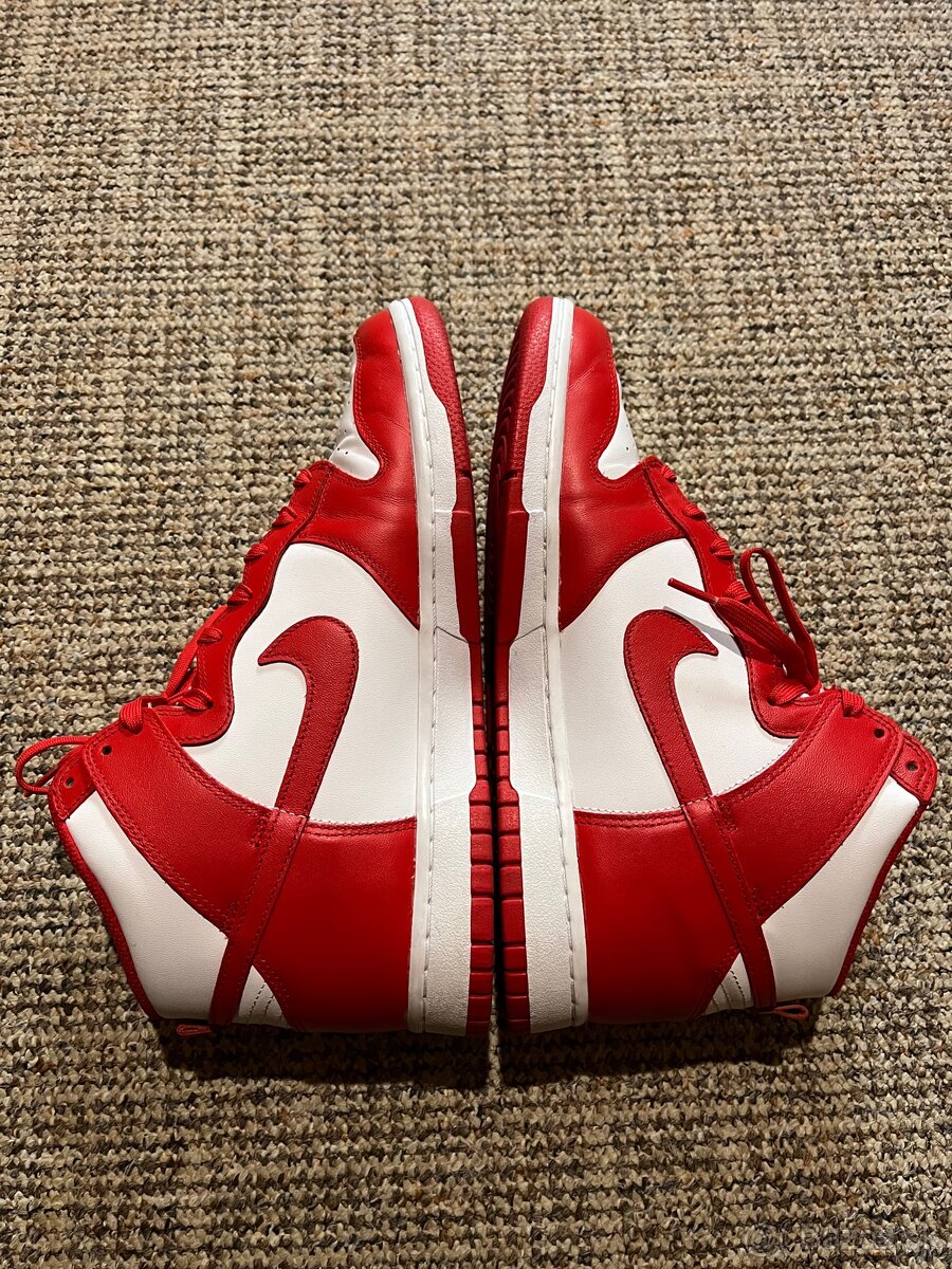 Nike Dunk High University Red Vel 45,5 - 6