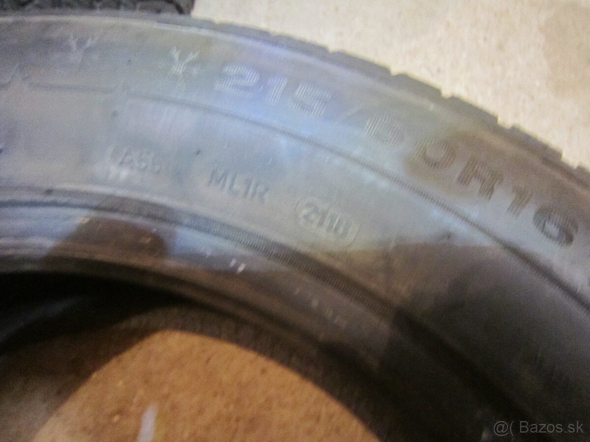 215/60R16 zimne pneu Dunlop 2x a Bridgestone 2x - 6