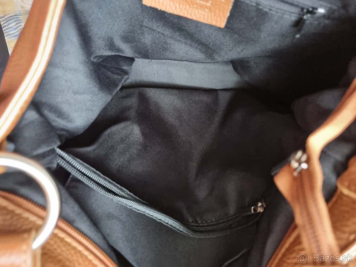 koňaková kožená kabelka - 6