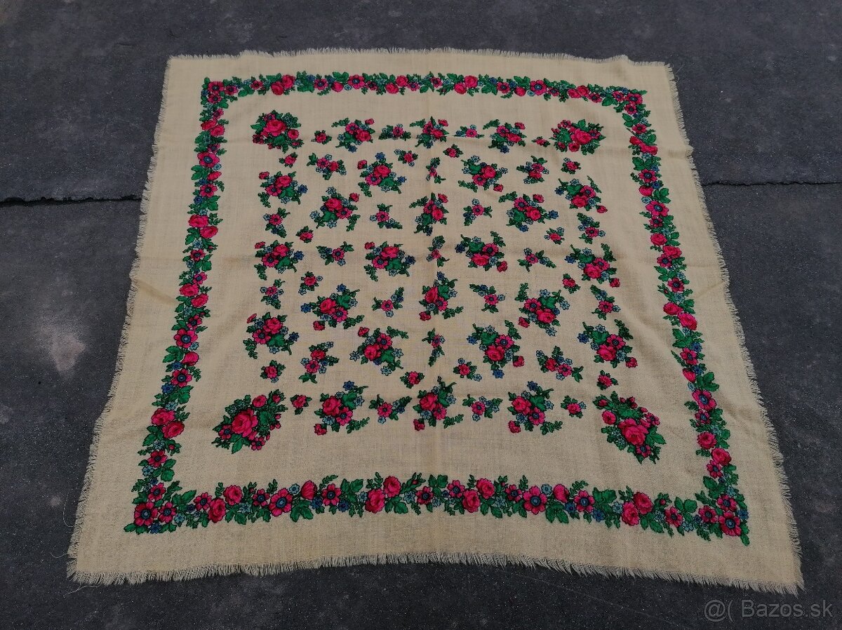 Predám starodávne kašmírové šatky a šál - 6