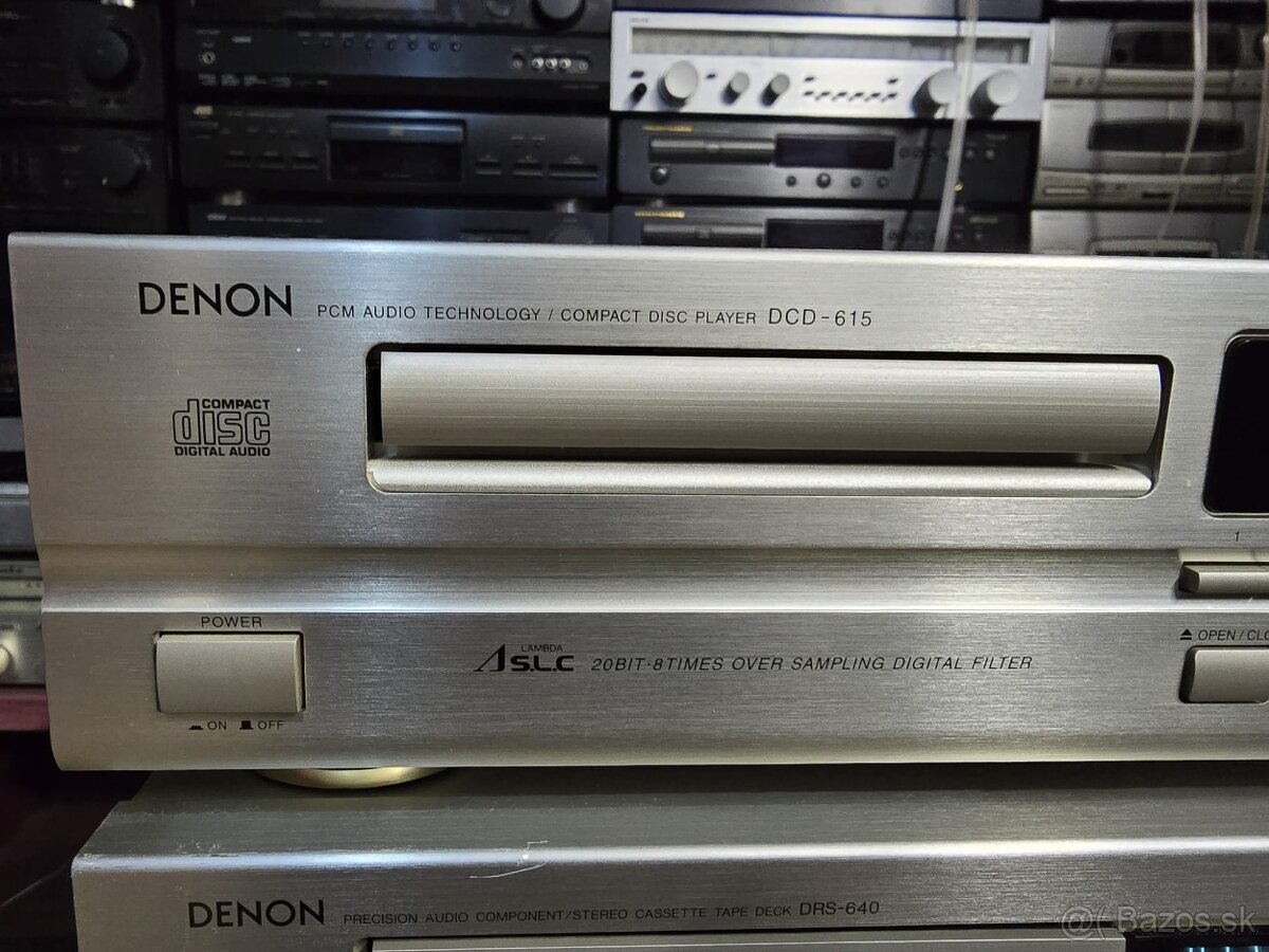 Denon HiFi zostava champagne DRA-565RD, DCD-615,DRS-640 - 6
