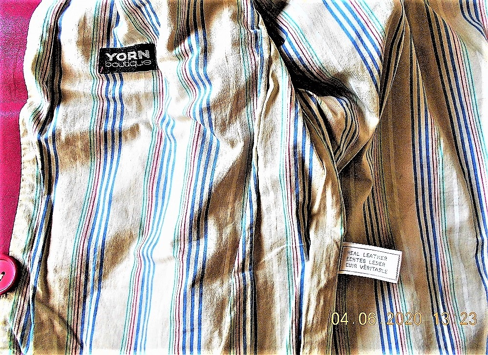 Kožené krémové sako a ružové kožené sako - 6