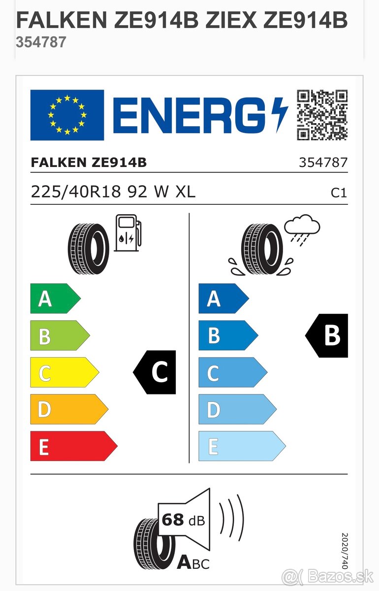 Falken letna pneu 225/40 r18 - 6