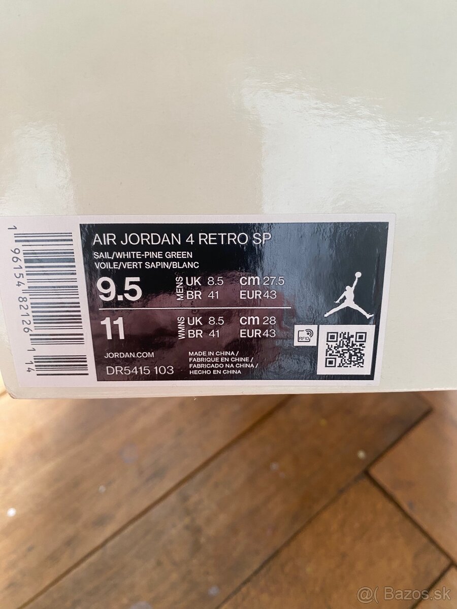 Jordan 4 NIKE SB pine green - 6