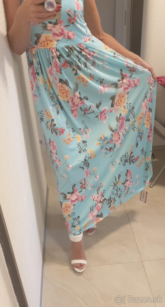 Nádherné dlhé šaty nove, nenosené - 6