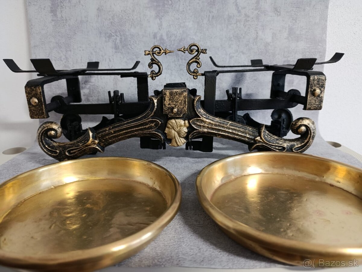 Staré pekne dvoumiskové váhy se ženou po kompletní renovaci - 6