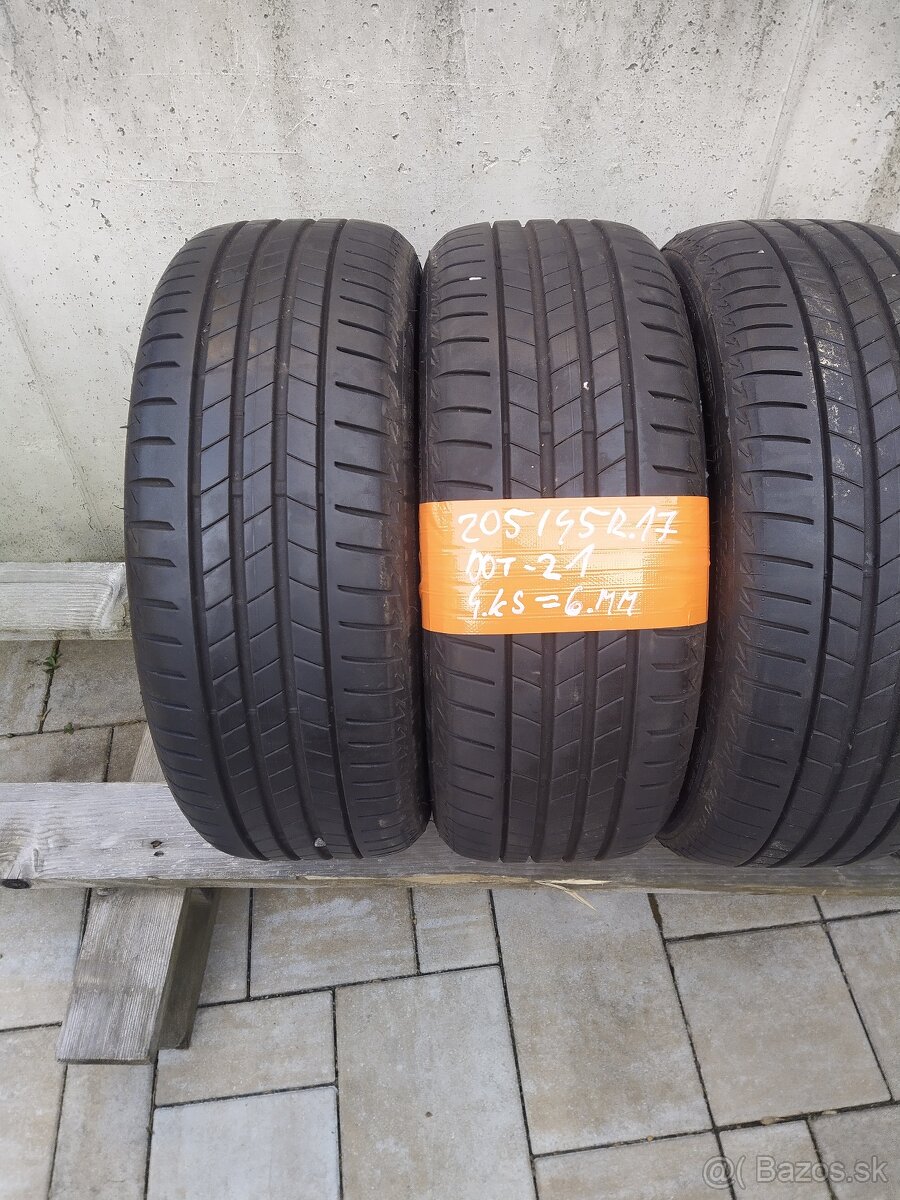 205/45 r17 Bridgestone letne 4.ks doveziem - 6