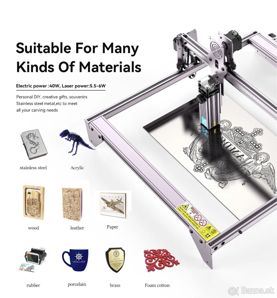 Laserová gravírovačka AtomStack a5 Pro + - 6