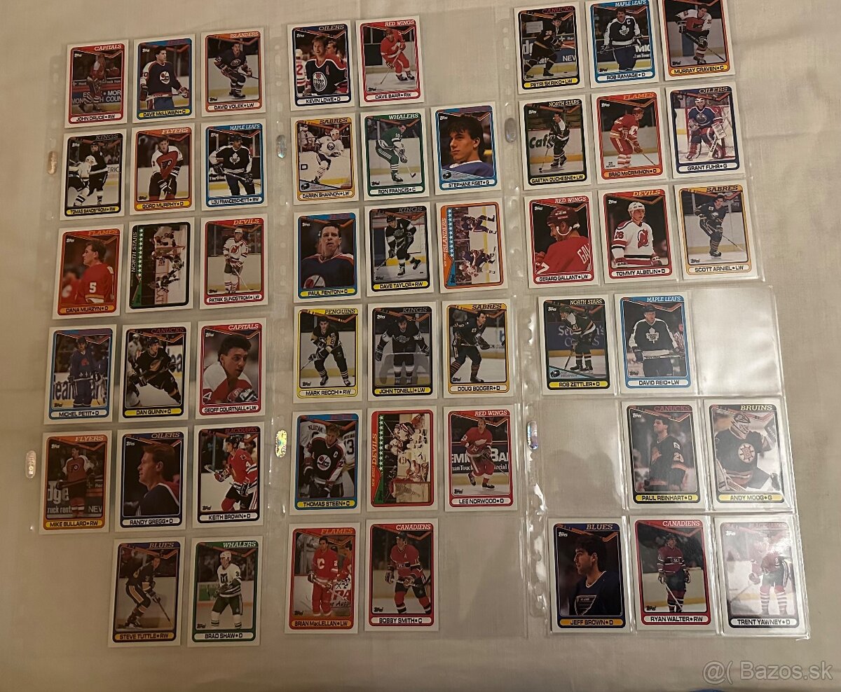 Predám hokejové kartičky Topps 1990-91 - 6