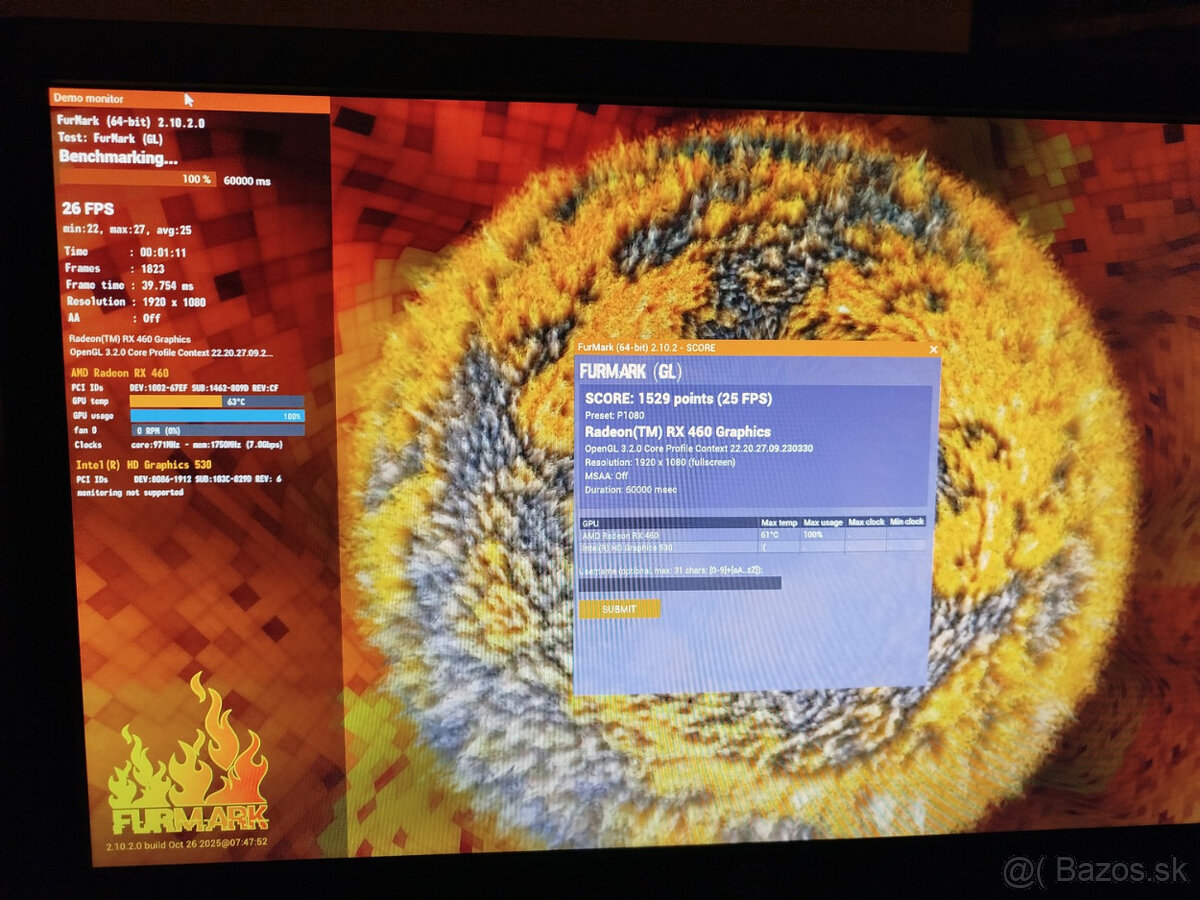 PC HP Core i5-6500, 8GB DDR4, RX460 - 4GB, 256GB SSD M.2 - 6