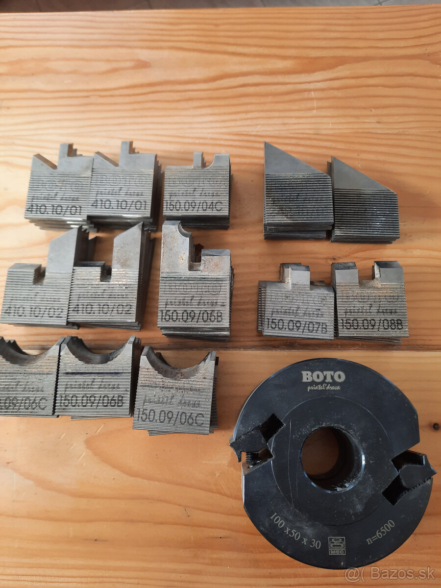 Predám nové aj použité nástroje a pomôcky pre štvorstranné f - 6