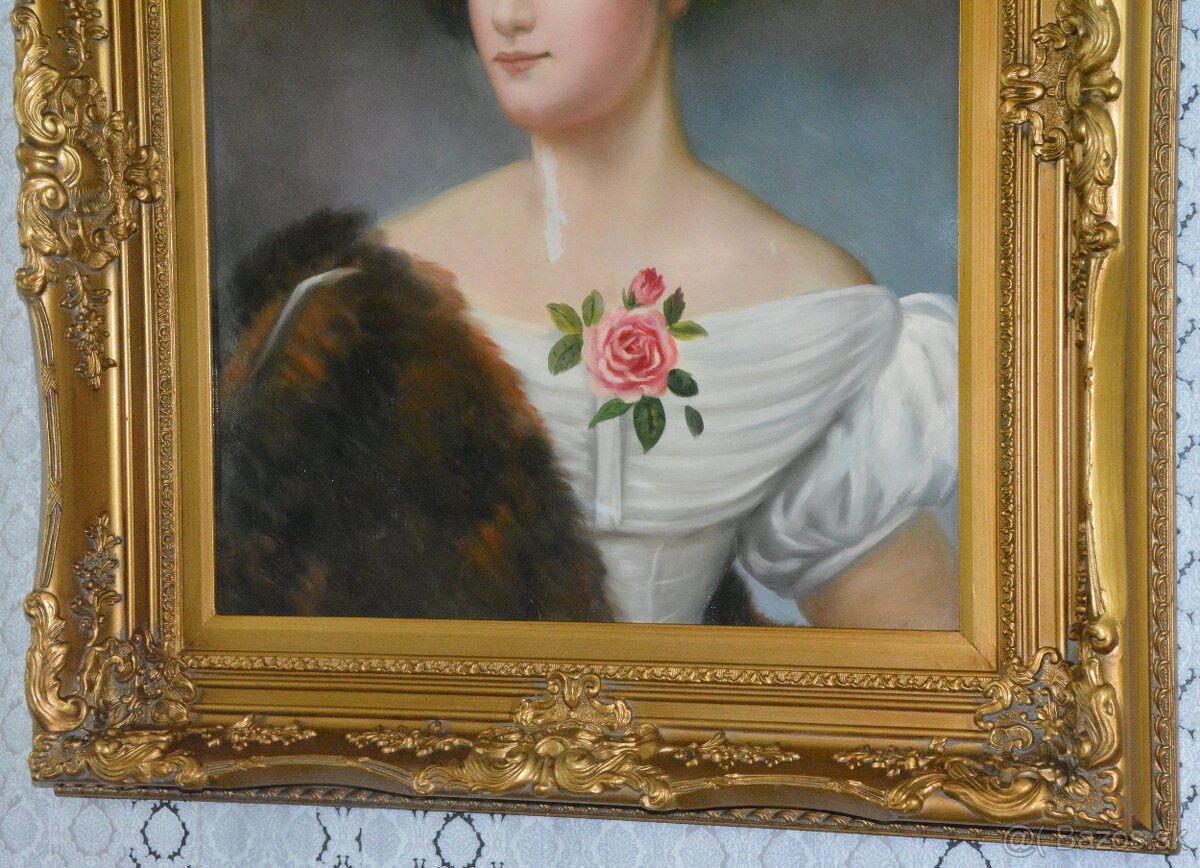 Obraz - Dáma - olej na plátně - 6