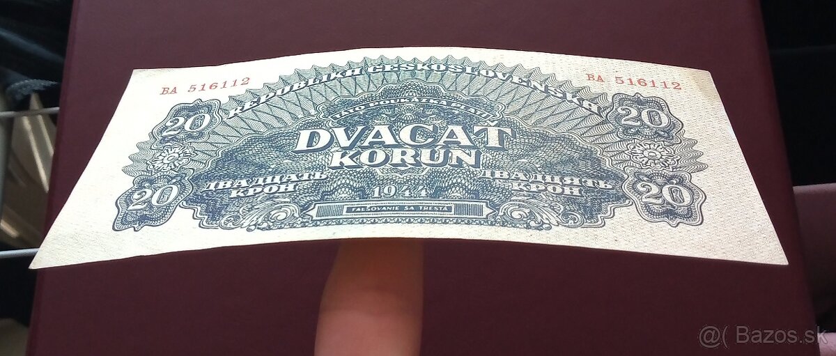 20korun, poukážka, 1944 - 6