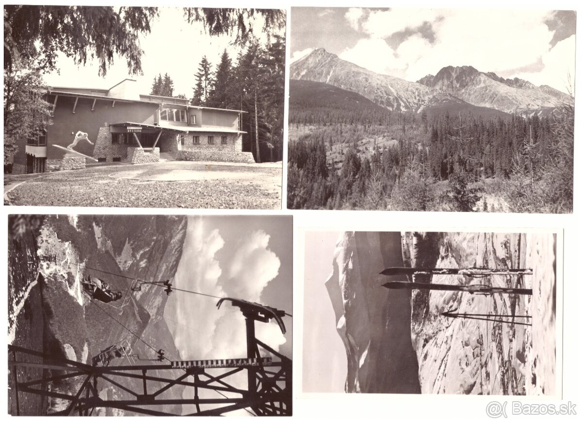 Pohľadnice Vysoké Tatry čienobiele - 6