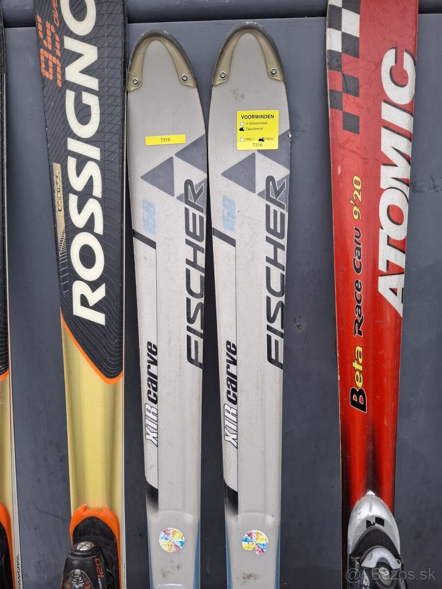 Predám zjazdové lyže Rossignol, Fischer, Atomic, Nordica - 6
