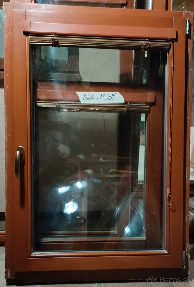 okna 2sklá a dvere balk. euro-rámy použité - 6