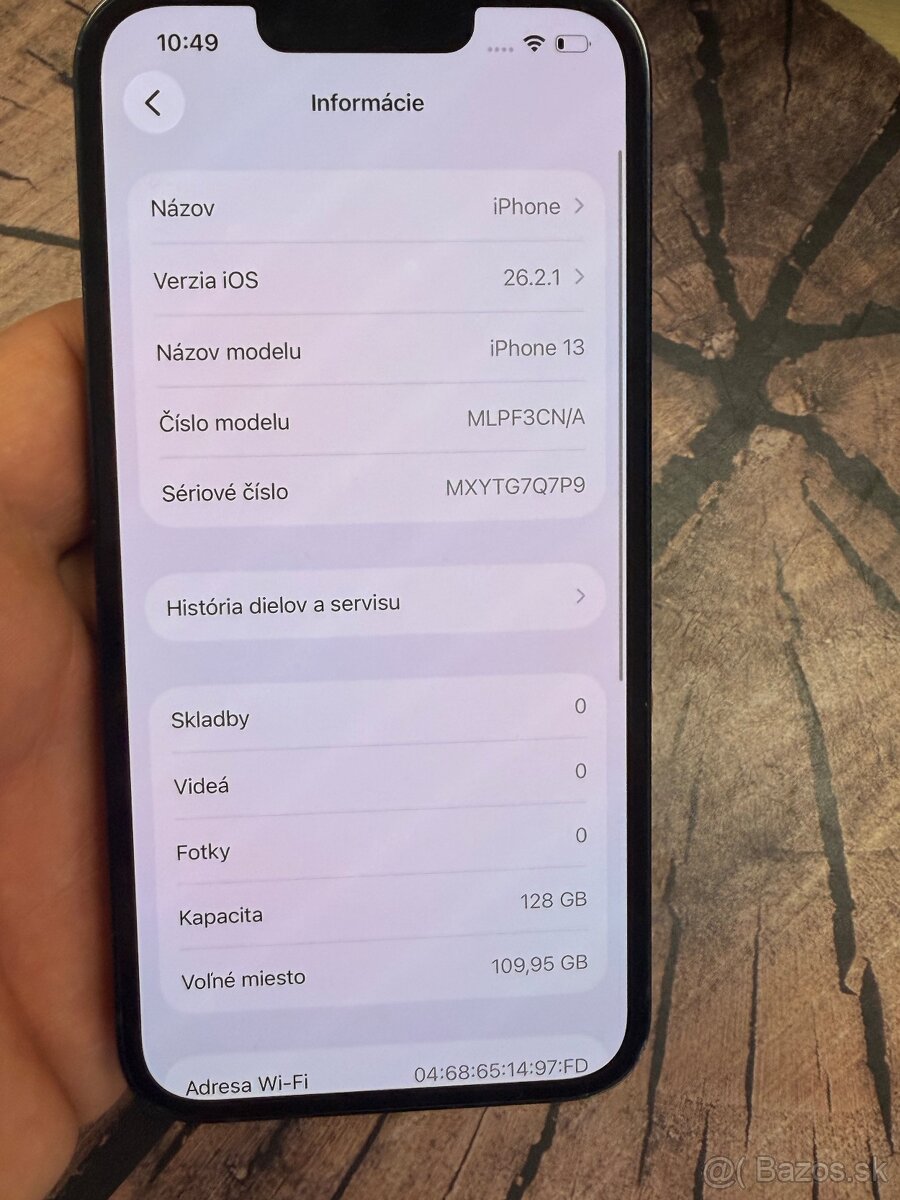 iPhone 13 black 128 batéria 100% top stav - 6