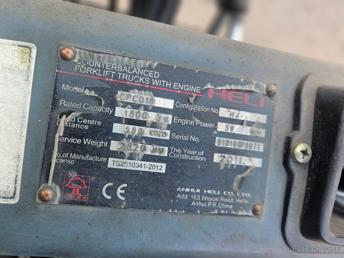 Vysokozdvižný vozík VZV HELI CPCD 18 - Panorama - 6