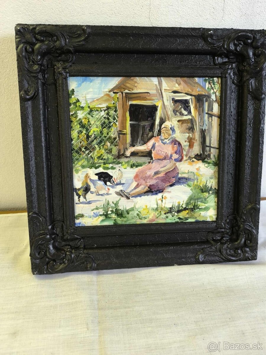 Olejomaľba na kartone - 6