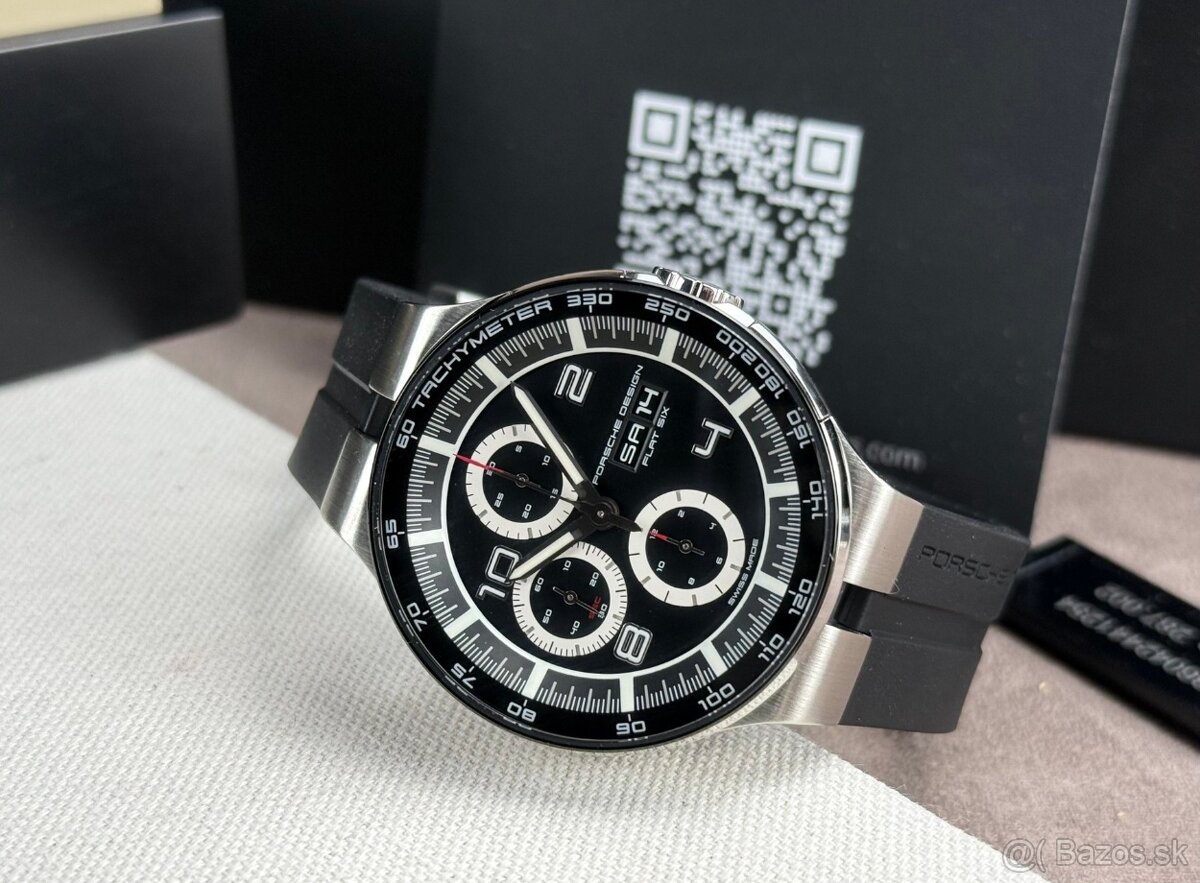Porsche Design, model P6360 black dial, originál hodinky - 6