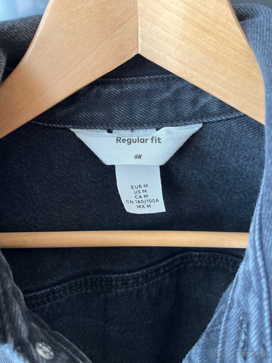 Riflová košeľová bunda M - 6