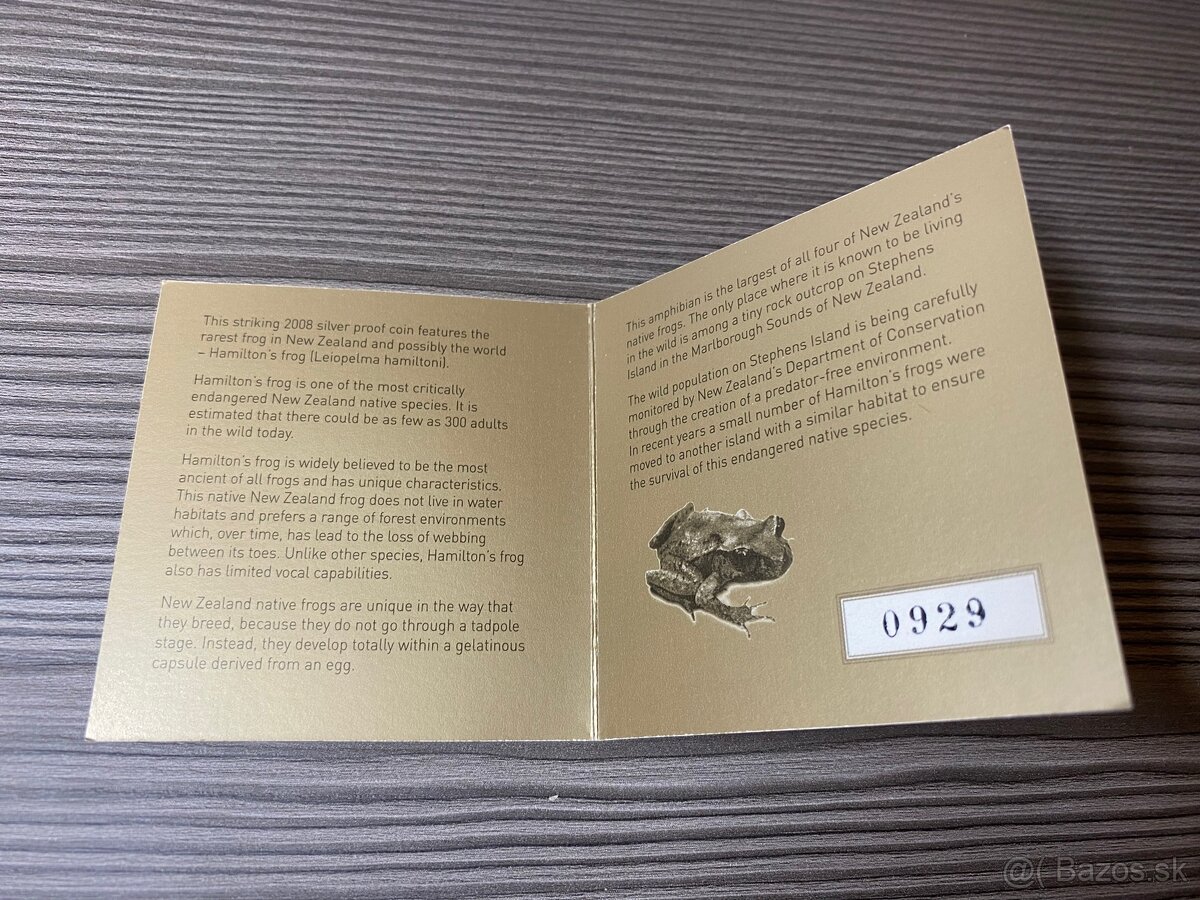 Hamilton's frog Strieborná minca - 6