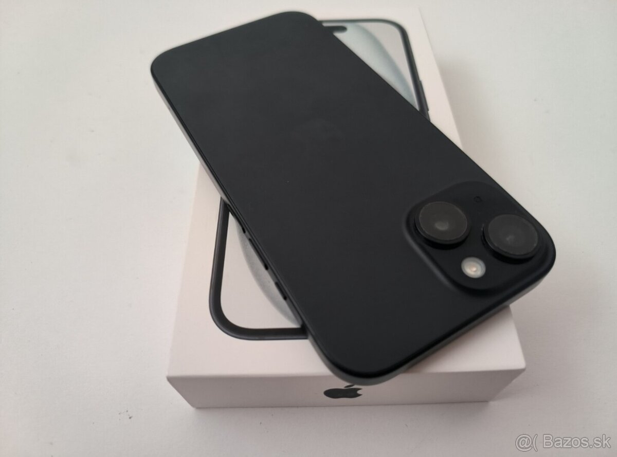 apple iphone 15 128gb Midnight / Batéria 100% - 6