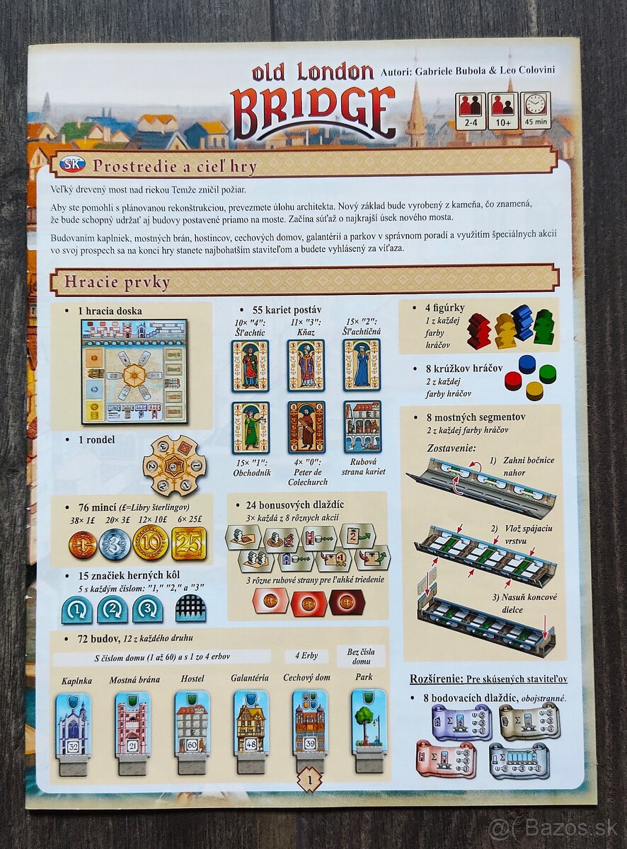 Spoločenská hra Old London Bridge - 6