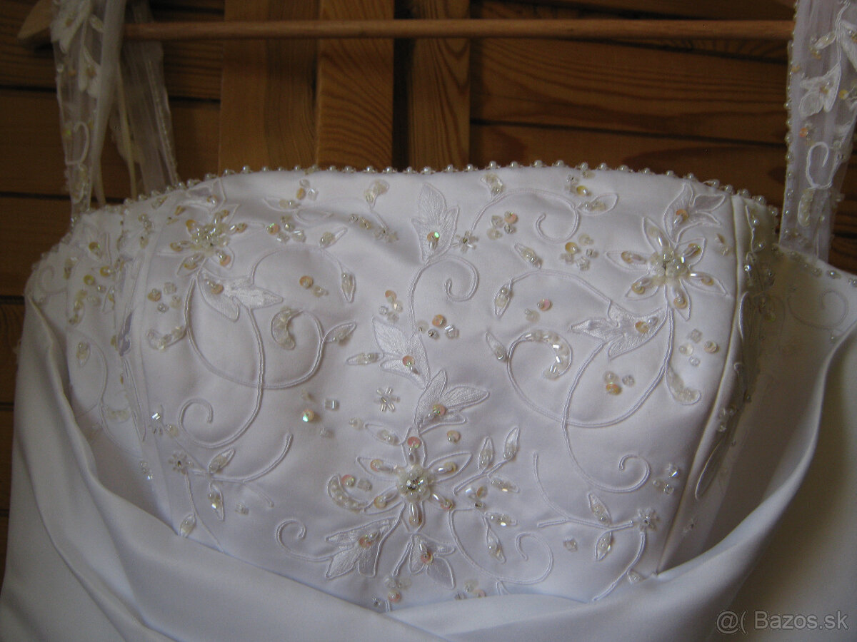 Svadobné šaty veľkosť 38-42 - 6