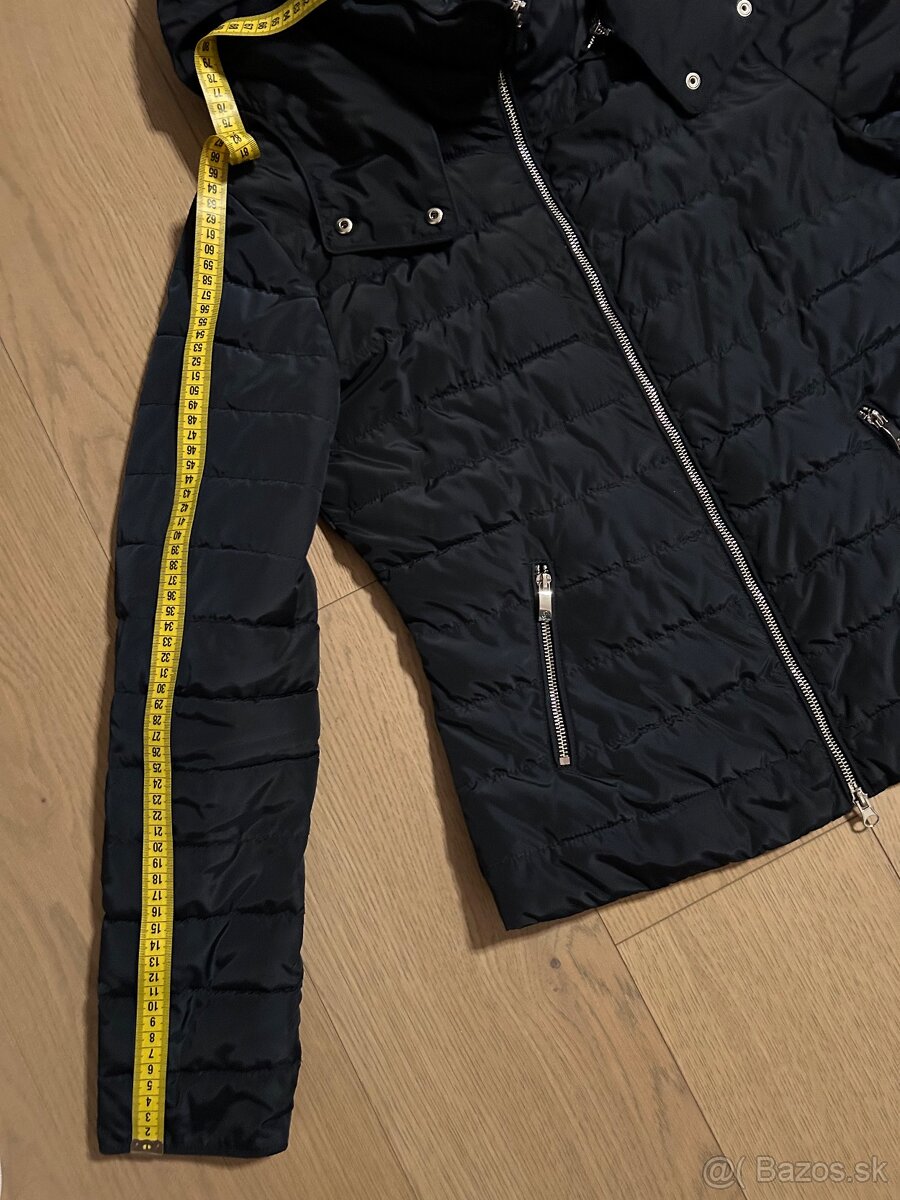 Armani modrá bunda M originál s kapucňou - 6