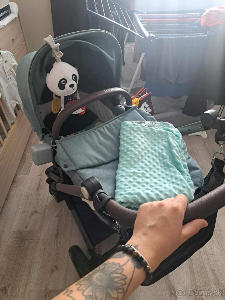 Cybex eos lux light blue kočík - 6