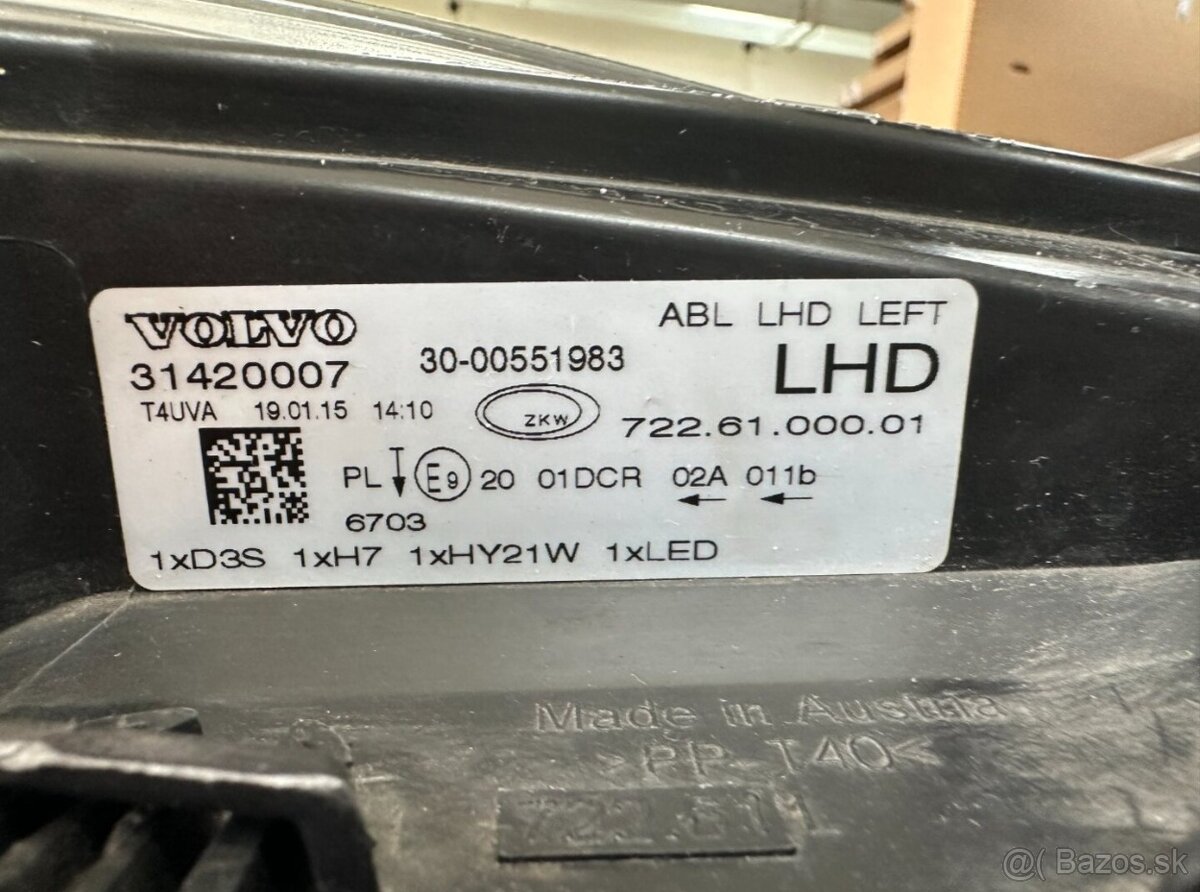 Levé přední světlo VOLVO V40/ V40 CC - 6