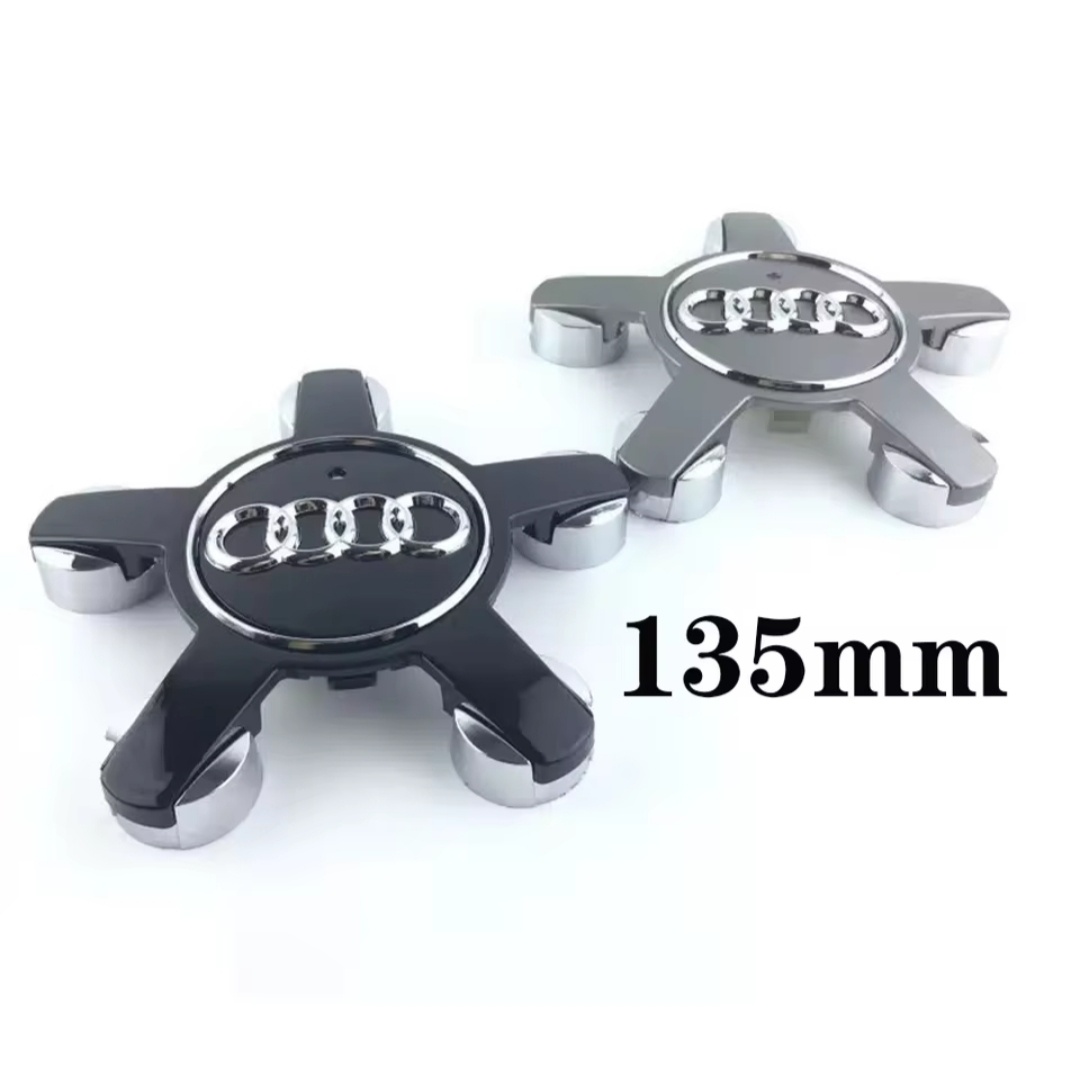 AUDI hviezdicove krytky diskov čierne/šedé/strieborné - 6