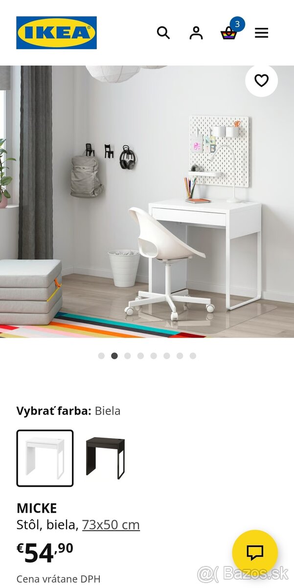 Stôl Ikea Micke - 6
