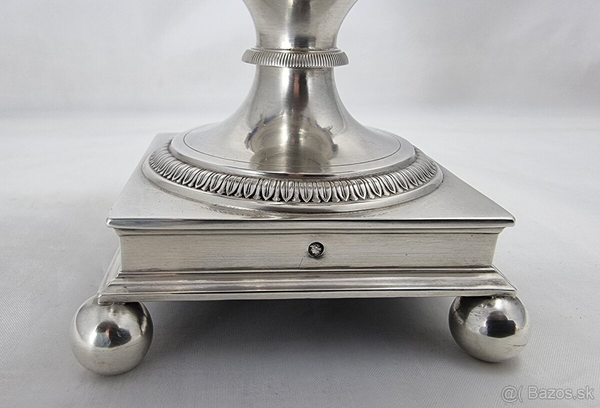 Starožitná strieborná cukornička - 376 gramov - 6