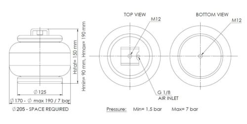Prídavné vzduchové pruženie Mercedes Sprinter & VW Crafter - 6